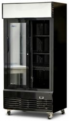 Szafa chłodnicza przeszklona czarny 1000L Szron LG 1000S BLACK