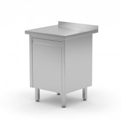 Stół przyścienny szafka z pojemnikiem wychylnym 430 x 600 x 850 mm POLGAST 131046 131046