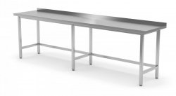 Stół przyścienny wzmocniony bez półki 2000 x 600 x 850 mm POLGAST 102206-6 102206-6