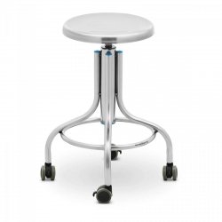 Taboret laboratoryjny - kółka - stal nierdzewna - 100 kg STEINBERG 10030872 SBS-LF-146