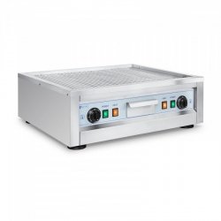 Płyta grillowa podwójna - 59 cm - Royal Catering - ryflowana - moc 2 x 1600 W ROYAL CATERING 10012039 RC-EG01