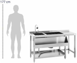 Stacja barmańska - pojemnik na lód i półka na butelki - Royal Catering RCBT-01 10013120 4062859213266