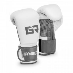 Rękawice bokserskie - 8 oz - jasnoszary metalik GYMREX 10230066 GR-BG 8B