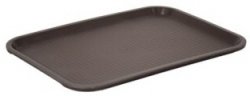 Taca do serwowania z rantem brązowa 41,5×30,5cm Fast Food Szron 1216FF BR 5902175813582