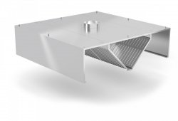 Okap centralny skrzyniowy POL-720 POLGAST POL-720 4000x1400