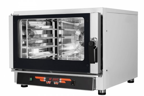 Piec konwekcyjno-parowy FED04 | 4xGN1/1 | 4x600x400 | sonda | 9 programów | 5,45kW