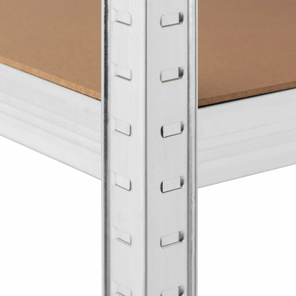 Regał magazynowy - 80 x 40 x 160 cm - 4 x 80 kg - szary MSW 10061978 MSW-STSH-25