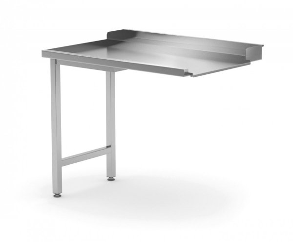 Stół wyładowczy do zmywarek na dwóch nogach - lewy 900 x 700 x 850 mm POLGAST 239097-L 239097-L