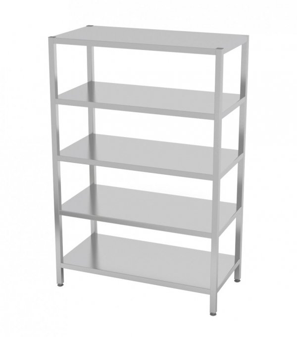 Regał magazynowy skręcany, 5 półek pełnych 800 x 500 x 1800 mm POLGAST 335085SK 335085SK