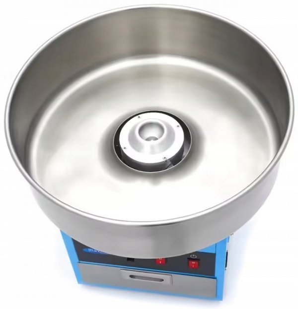 Maszyna do Waty Cukrowej Misa 52 cm 1,1kW Niebieska MAXIMA 09506001 8720783966196