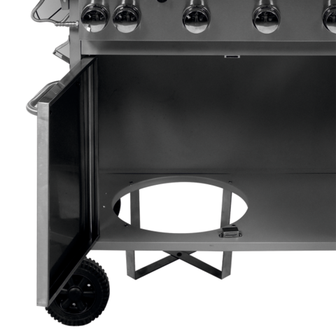 GRILL GAZOWY 4+1 ŻELIWNY RUSZT, 16KW LUND 99655