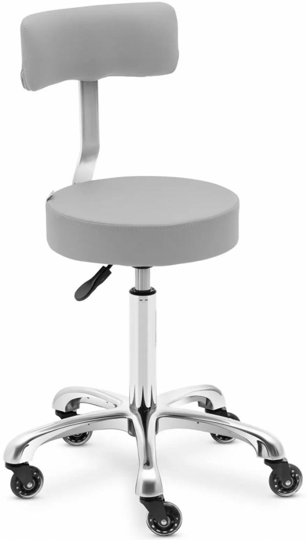 Krzesło kosmetyczne 540-720mm PHYSA 10040608 WELLS LIGHT GRAY