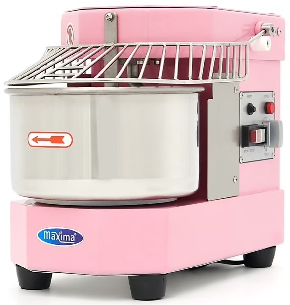 Spirala Mikser / Mieszarka Ciasta - 8L - 4,5 kg Ciasta - Różowy MAXIMA 09361012 8720783959983