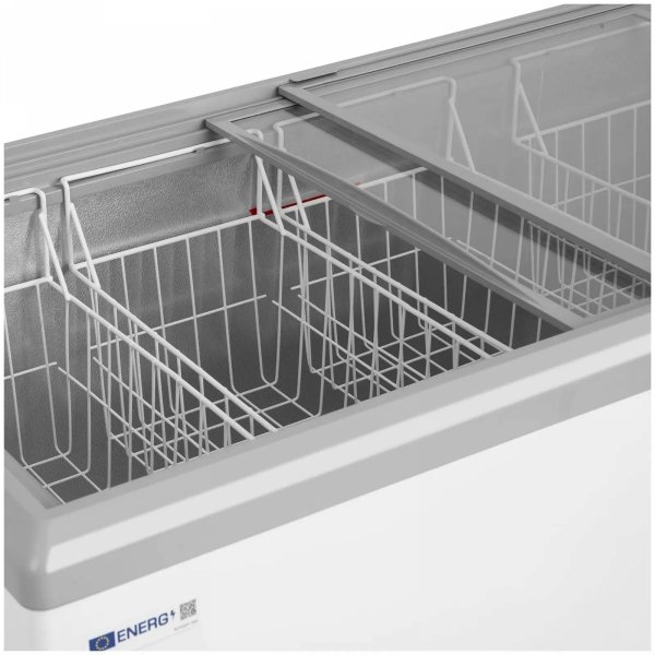Zamrażarka skrzyniowa - 360 l - przeszklone drzwi - zamykana - Royal Catering 10013217 RCFGDF-360