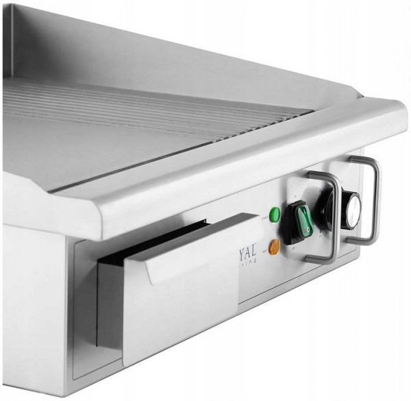Płyta grillowa - 360 x 560 mm - gładka i ryflowana - 3000 W ROYAL CATERING 10012025 RCPG47-M