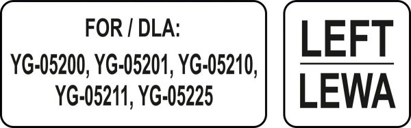 PROWADNICA LEWA ZAPASOWA PÓŁKI 534*650MM YATO YG-05401 YG-05401