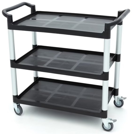 Wózek do Serwowania - 3 Plastikowe Półki - 103 x 50,5 cm Maxima 09507002 8720783972456