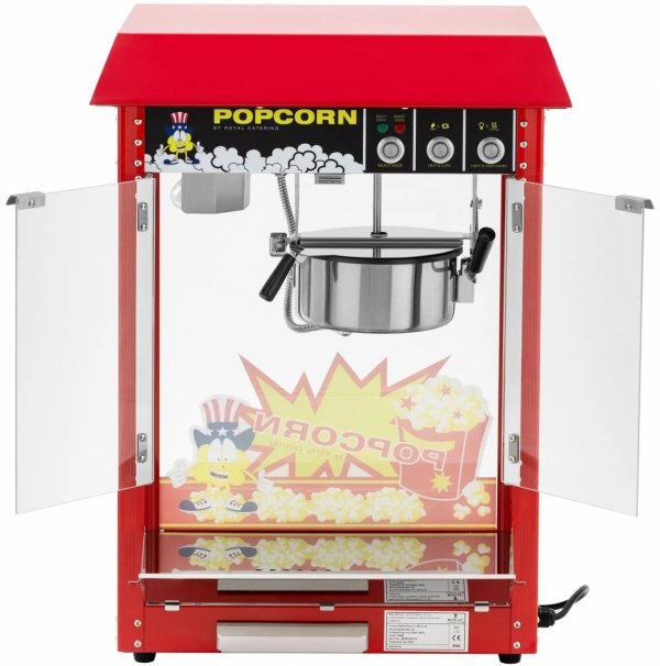 Maszyna do popcornu design retro 150/180°C czerwona ROYAL RCPS-16E.3-2F  10012716 4062859099754