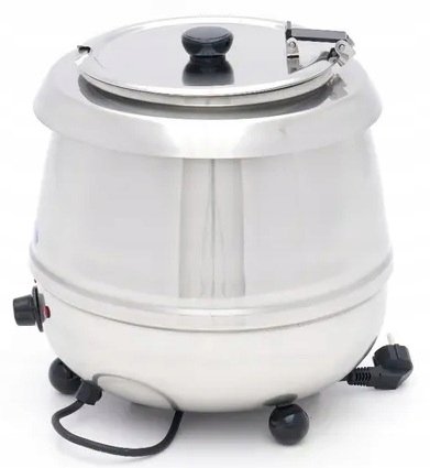 Kociołek do zupy 10l Stal nierdzewna z otworem na chochlę Maxima 09306100