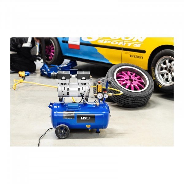 SPRĘŻARKA POWIETRZA BEZOLEJOWY KOMPRESOR 24L 8 BAR MSW 10061054 MSW-0AC750-24L