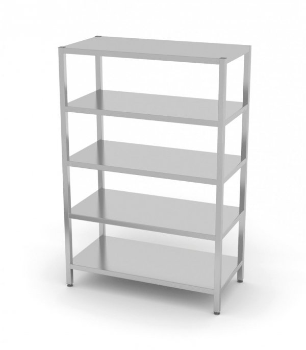 Regał magazynowy z półkami przestawnymi, 5 półek pełnych 700 x 600 x 1800 mm POLGAST 356076 356076