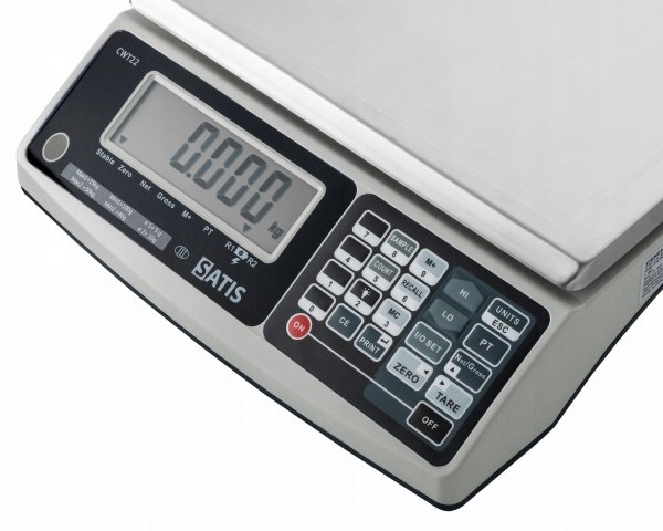 Waga licząca sklepowa z legalizacją 15kg / 6kg dwuzakresowa 5g / 2g CE SATIS CWT22615kg 5905317012102