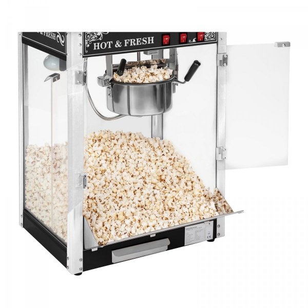 Maszyna do popcornu - czarna - amerykański design ROYAL CATERING 10010545 RCPS-16.2