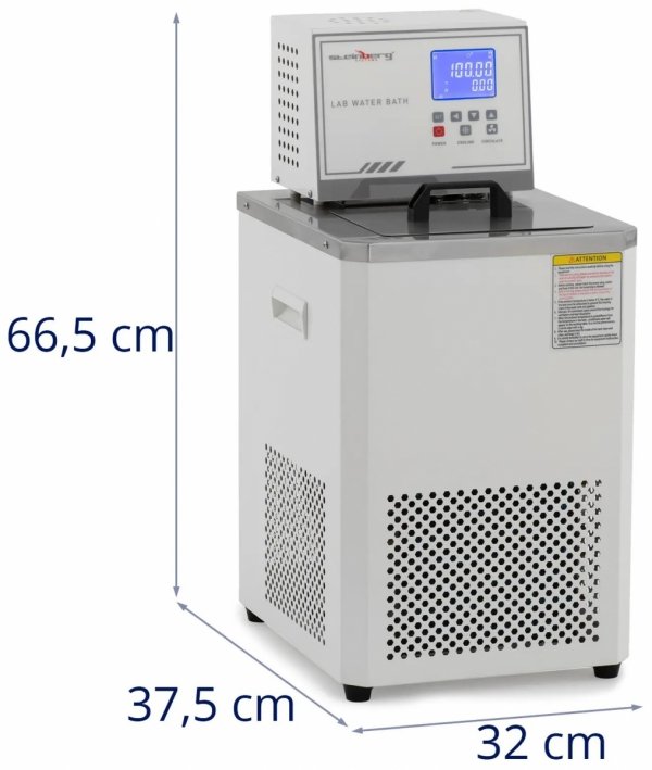 Łaźnia wodna laboratoryjna - cyfrowa - 6 l - -20 - 100°C - 180 x 160 x 150 mm Steinberg 10031311  SBS-WB-02