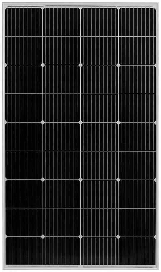 Panel solarny monokrystaliczny - 160 W - 22.46 V - z diodą bocznikującą MSW 10062428 S-POWER MP18/160