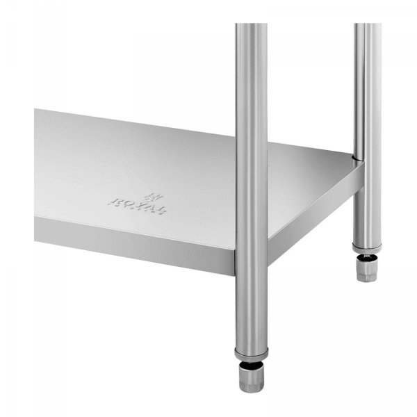 Stół roboczy ze stali nierdzewnej - 120 x 60 cm ROYAL CATERING 10012436 RC-WT12060BSS