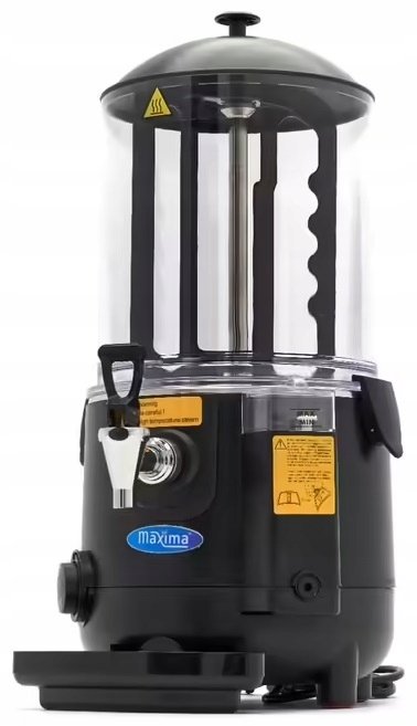 Dozownik Gorącej Czekolady i Napojów Czekolardziarka 10L - Czarna 1000W MAXIMA 09504003 8720783961351