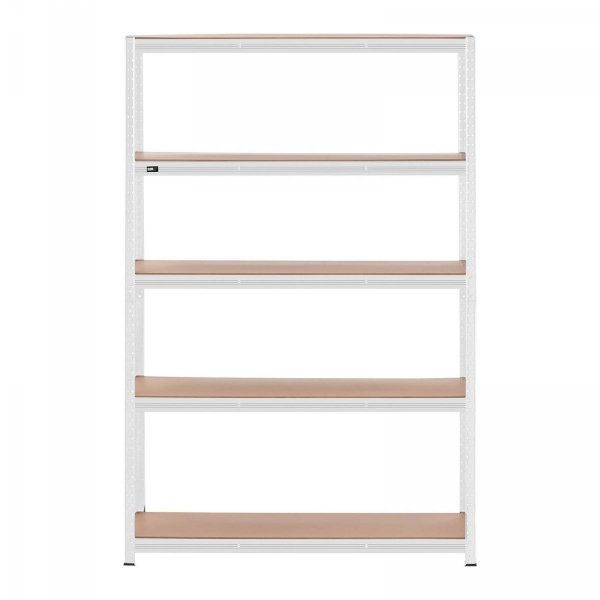 Regał magazynowy - 120 x 40 x 180 cm - 5 x 150 kg - szary MSW 10061984 MSW-STSH-31