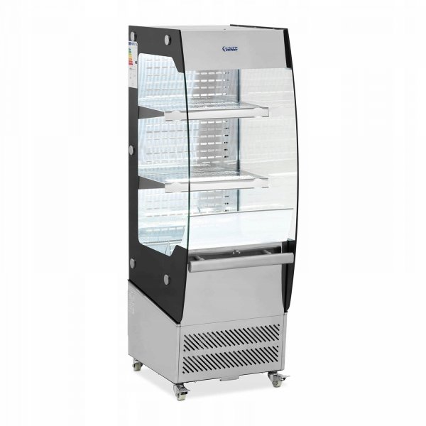 Witryna chłodnicza - 180 l - 2 półki - 2 - 12°C - LED - stal nierdzewna / szkło hartowane Royal Catering 10013103 RCCC-180-O