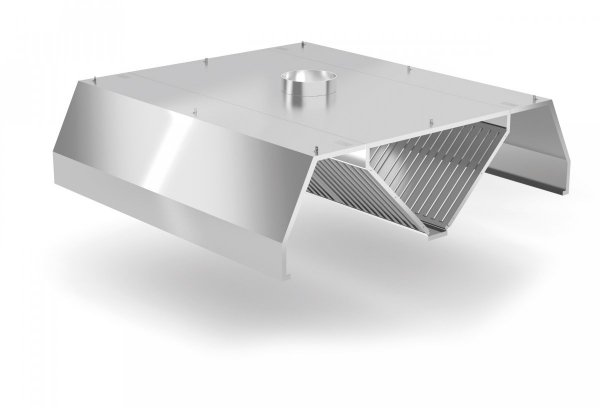 Okap centralny trapezowy POL-760 POLGAST POL-760 1900x2200