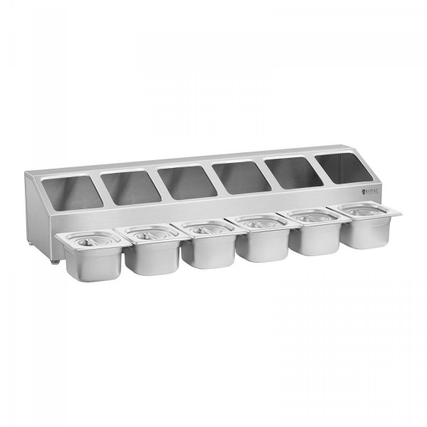 Ekspozytor na pojemniki GN 1/6 - 6 pojemników GN ROYAL CATERING 10011013 RCPN 6