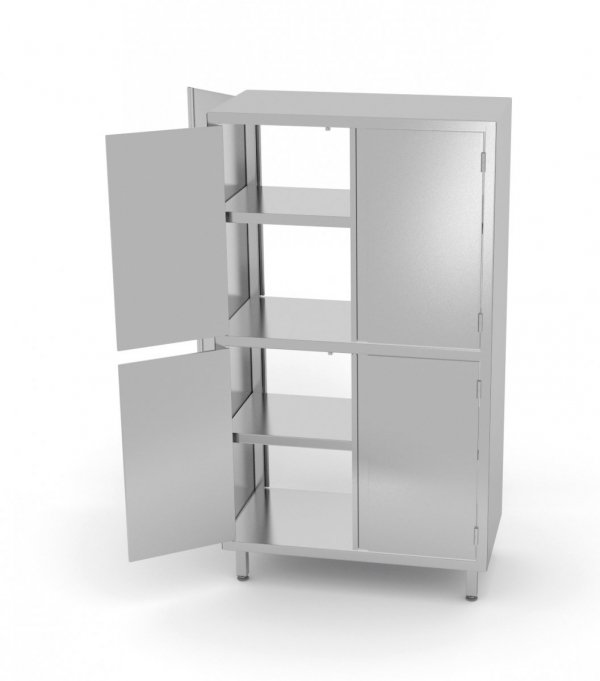 Szafa przelotowa z przegrodą i drzwiami na zawiasach 1200 x 600 x 1800 mm POLGAST 306126 306126