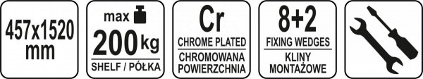 PÓŁKA 457x1520MM YATO YG-09053 YG-09053