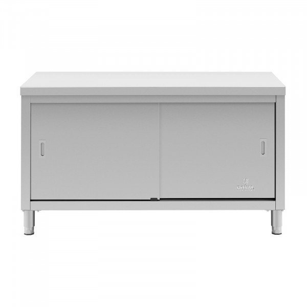 Stół roboczy z szafką - 150 x 60 cm ROYAL CATERING 10011681 RCSSCB-150X60-E