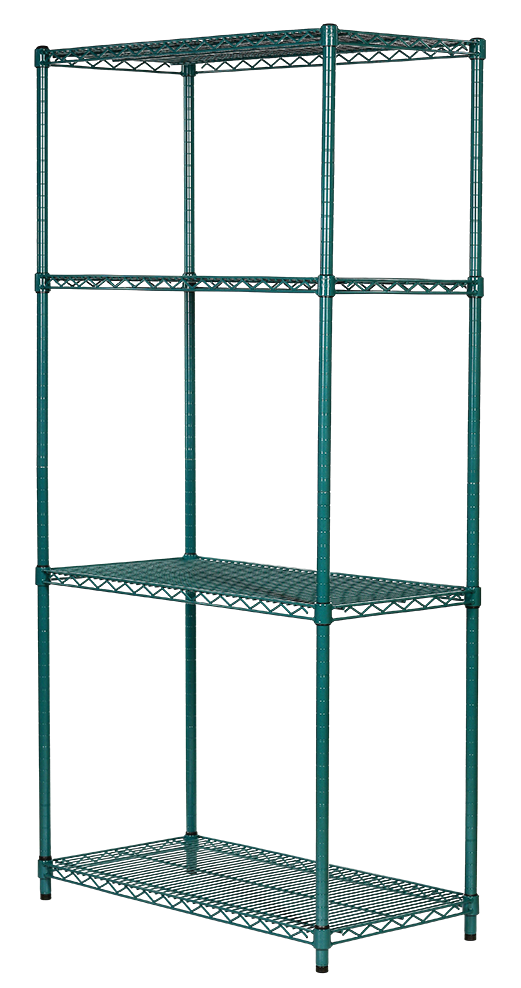 Regał antybakteryjny noMICRO siatkowy 4-półkowy 61x107x182 cm ULTRA POWER