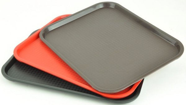 Taca do serwowania z rantem brązowa 45,5×35,5cm Fast Food Szron 1418FF BR 5902175813551