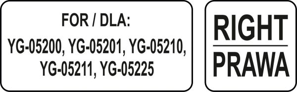 PROWADNICA PRAWA ZAPASOWA PÓŁKI 534*650 YATO YG-05402 YG-05402