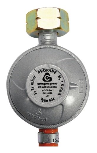 REDUKTOR GAZOWY Z WĘŻEM 1,5M DO PODŁĄCZENIA BUTLI GAZOWEJ YATO 99671