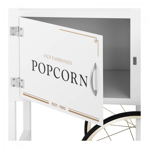 Wózek do popcornu - 51 x 37 cm - biało-złoty Royal Catering 10011104 RCPT-WGWG-1