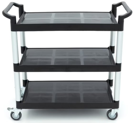 Wózek do Serwowania - 3 Plastikowe Półki - 103 x 50,5 cm Maxima 09507002 8720783972456