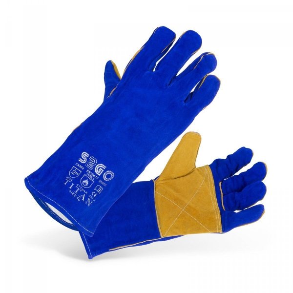 Rękawice spawalnicze - niebieskie STAMOS 10020993 SWG03-TITAN