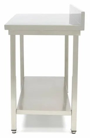 Stół gastronomiczny roboczy ze stali nierdzewnej z półką 60 x 60 cm Maxima