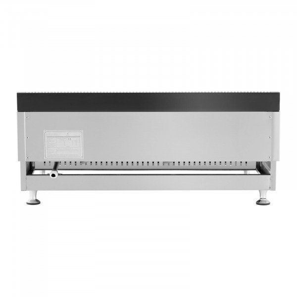 Podwójny grill gazowy - 74,5 x 40 cm - gładki / ryflowany - 2 x 3100 W - gaz ziemny - 0,02 bar ROYAL CATERING 10011916 RC-GGHR750
