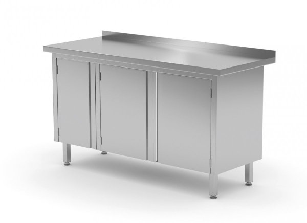 Stół przyścienny szafka z drzwiami na zawiasach 1400 x 600 x 850 mm POLGAST 128146-3 128146-3