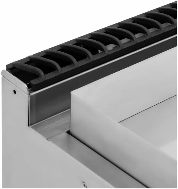 Grill gazowy - 12 kW - gładki - 50 - 300°C - propan / LPG / gaz ziemny - szafka dolna - Royal Catering RCGG-80/700CS 10013400 4062859276988