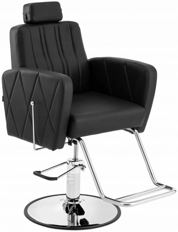 Fotel fryzjerski z podnóżkiem 54-66cm 200kg PHYSA PHYSA DUDLEY BLACK 10040613 062859180001
